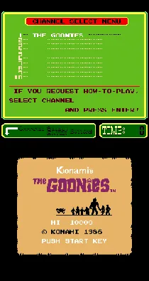 PlayChoice-10: The Goonies screen shot title